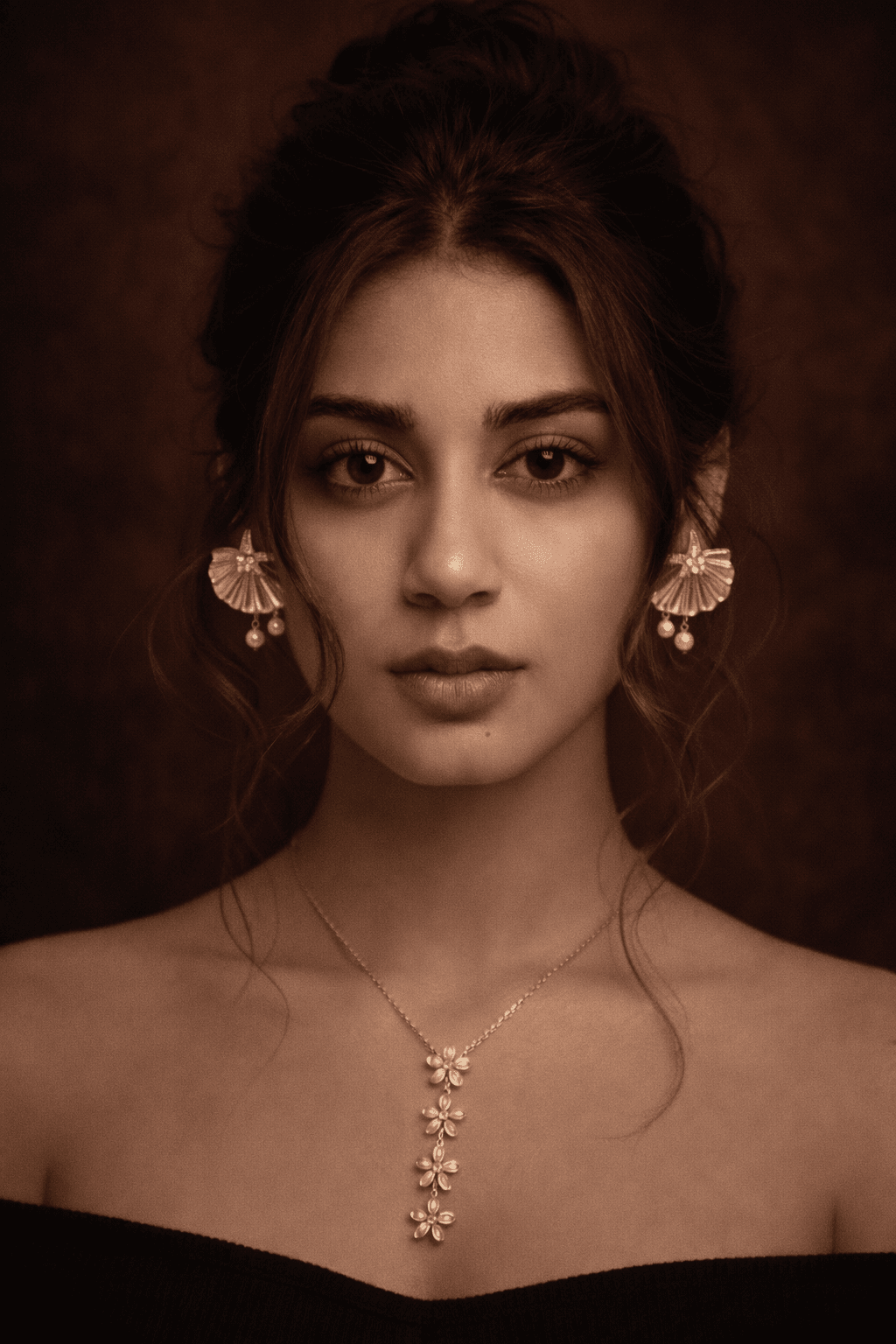 Ezza Jewelry Collection - Elegant Gold Earrings and Necklace for the Modern Woman